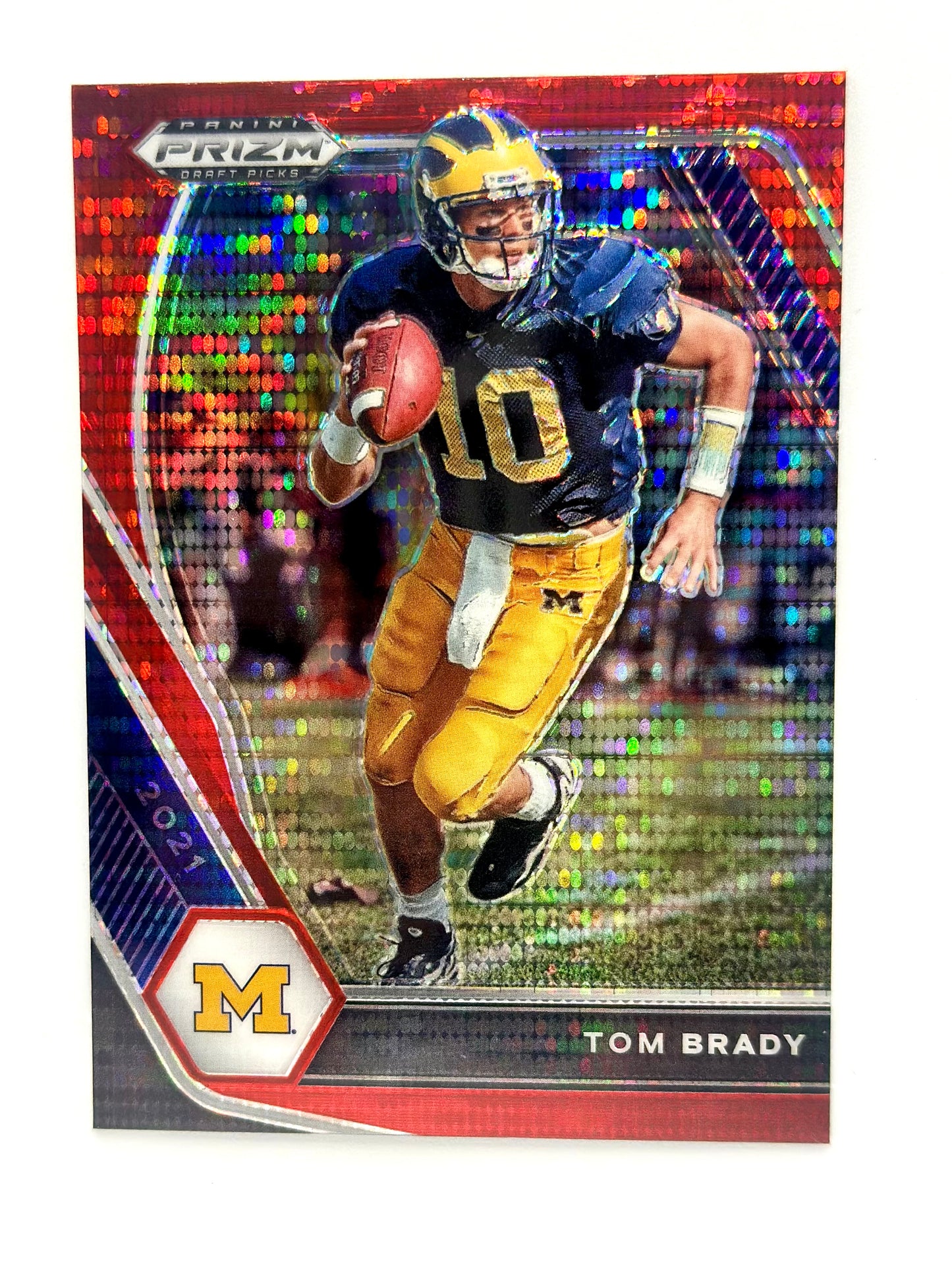 2021 Panini Prizm Drafts Picks Tom Brady Red Pulsar