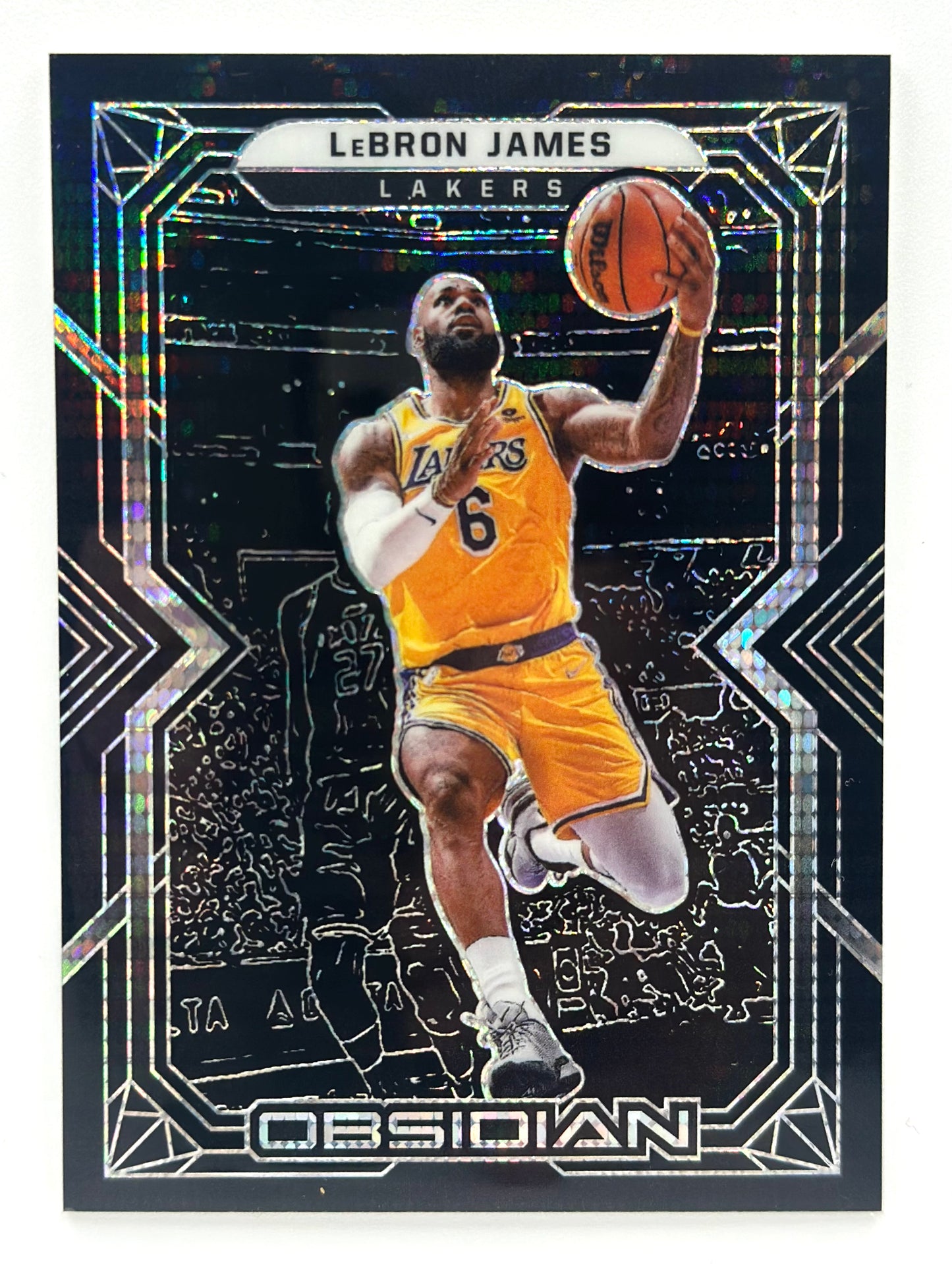 2021-22 Panini Obsidian Lebron James Electric Etch Asia